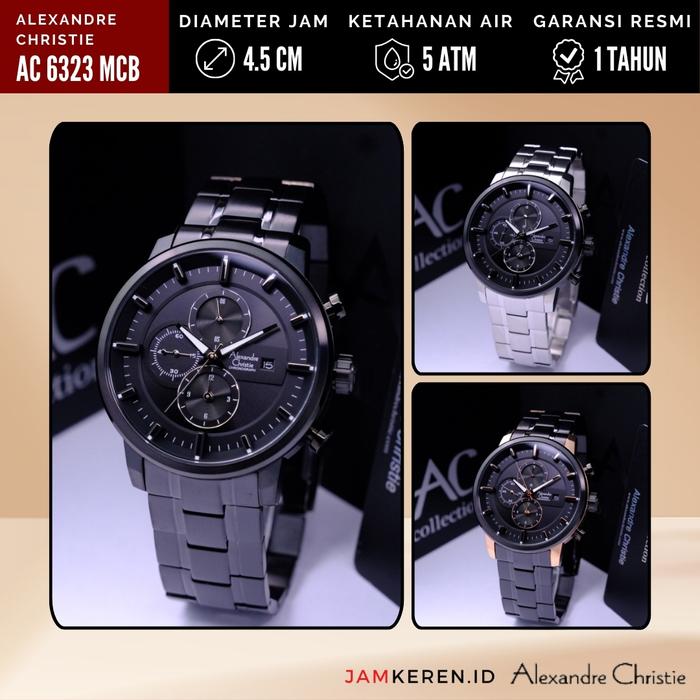 Jam Tangan Pria Alexandre Christie 6323 AC6323 AC 6323 MC Original