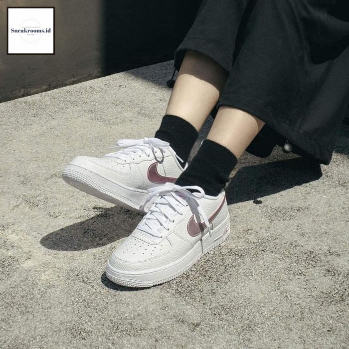 Nike Air Force 1 White Pink Glaze GS Original Resmi (100% Authentic)