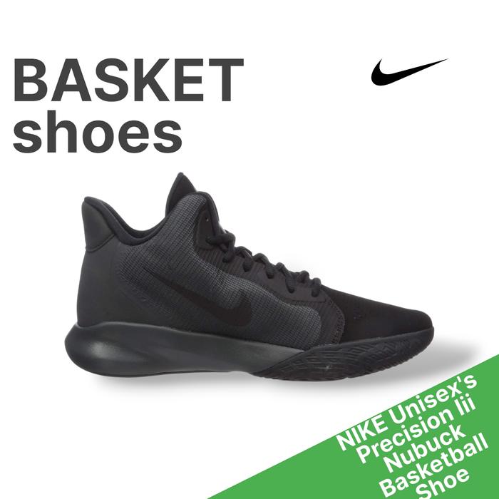 NIKE Unisex's Precision Iii Black Nubuck Basketball