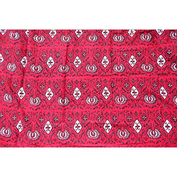 READY Kain Batik Cap Kombinasi Tulis Asli Motif Sidoasih Latar Warna Hitam Sogan Merah Bahan Kain Ka