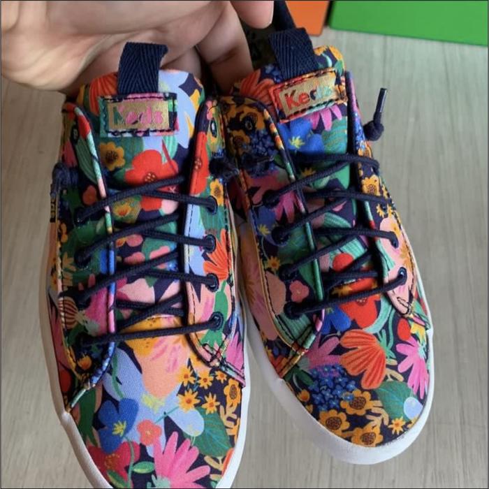 Keds x Rifle Paper co Kickback Sicily casual women shoes  size 39.5