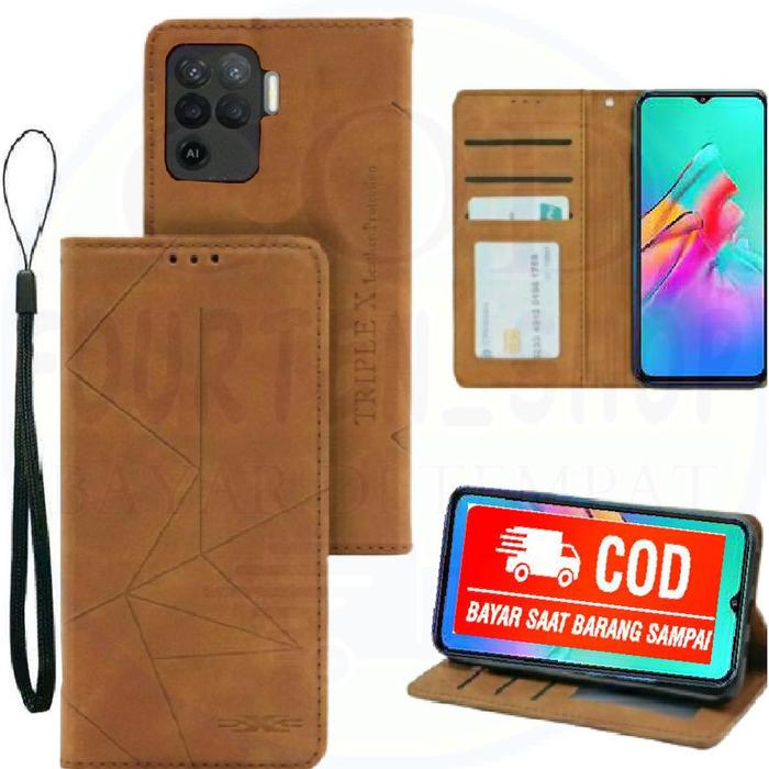 Case Hp Oppo Reno 5F Flip Motif Dompet Casing Hp Motif Wallet Leather Murah!!!!!!