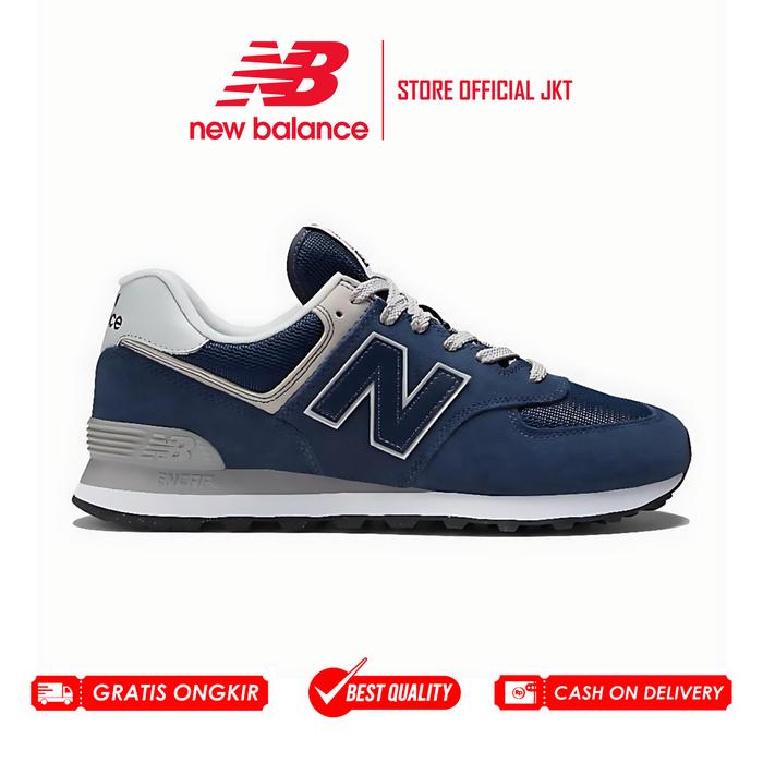 SEPATU NEW BALANCE 574 CLASSIC NAVY 100% BNIB