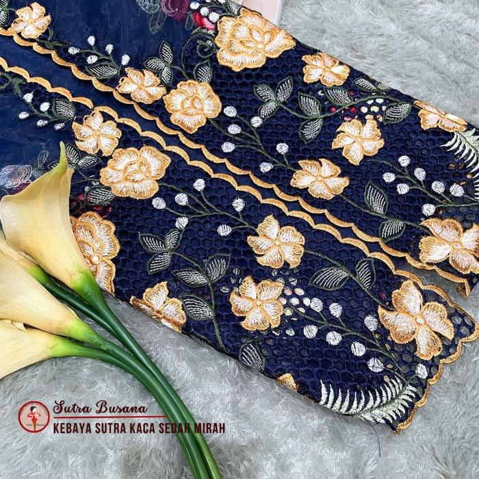 Terpal Pusat Bordir Tasikmalaya - KAIN Kebaya Bordir Bali Kebaya Encim Sutra Kaca Sedah Mirah