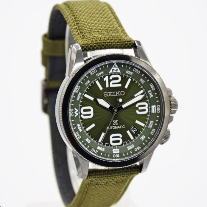 Jam tangan seiko Automatic original water resistance tali nilon tgl aktif free box