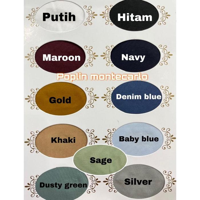 Multi kain poplin tc cotton ecarlo kemeja seragam kerja sekolah per 0.5 meter