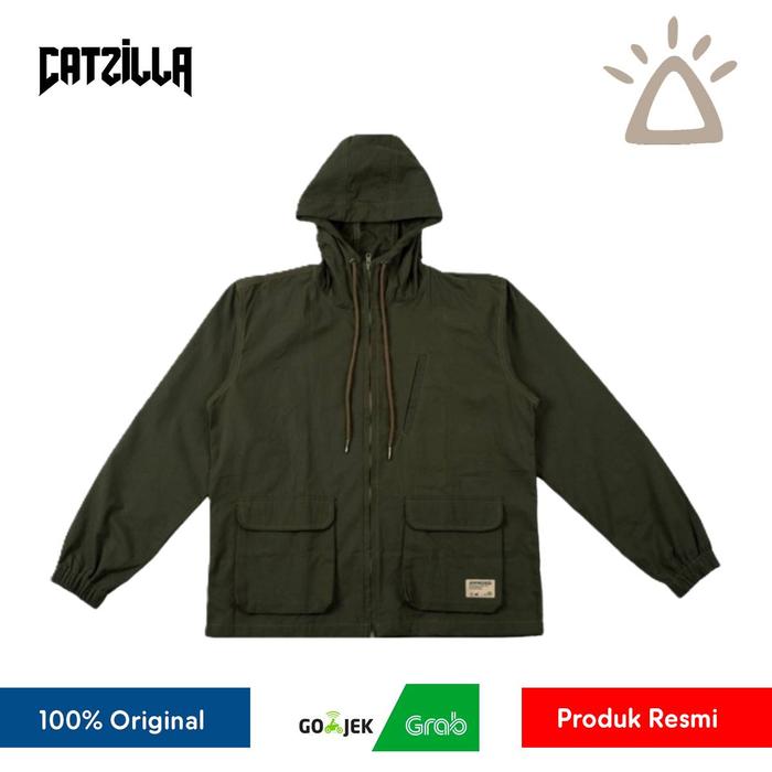Jaket Ammossi Benuwa Zipper Pocket Jacket - Army