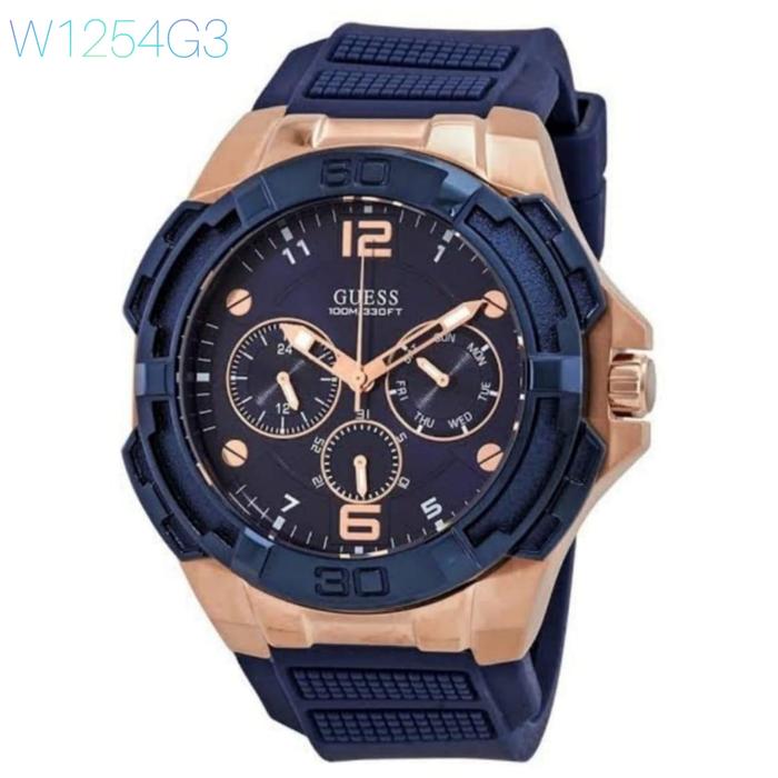 Jam tangan pria Guess W1254G3 Original garansi 2 tahun
