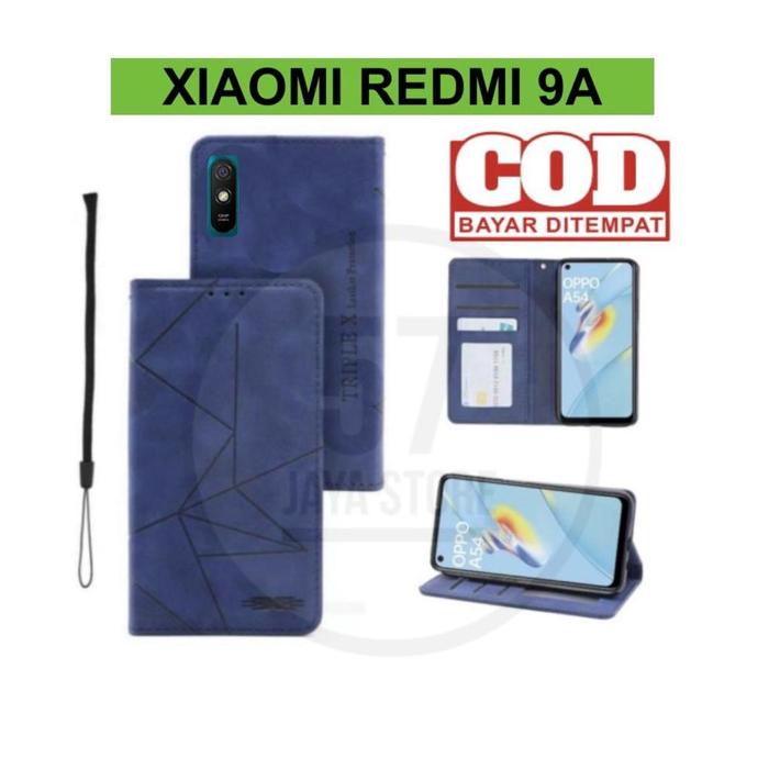 New Flip Case Magnet Xiaomi Redmi 9A Flip Dompet Casing Hp Wallet Leather Cover Murah!!!!!!
