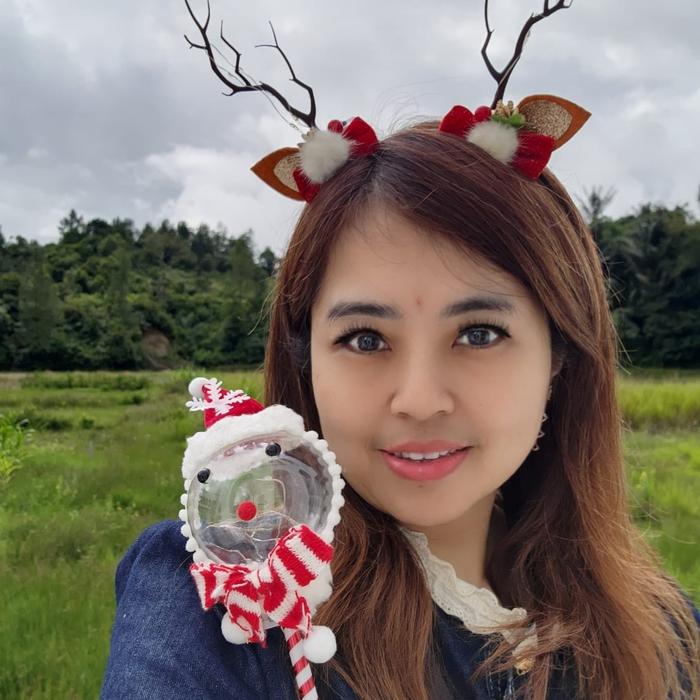 bando natal-bando christmas tanduk rusa led
