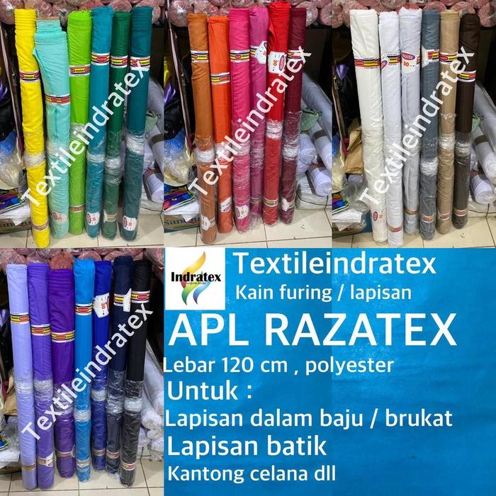 Terpal ( per 1 roll ) KAIN FURING ASAHI APL BAHAN LAPISAN TAS ROK BAJU GAMIS BROKAT SATIN HYCON TILE