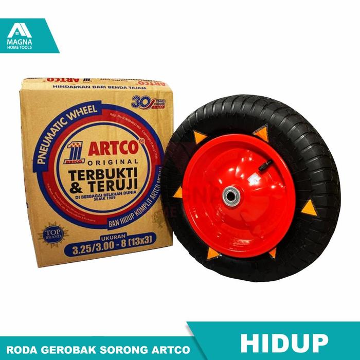 Roda Gerobak Sorong Artco/Arco/Arko Set Velg Ban Hidup Original Artco (Grayson)