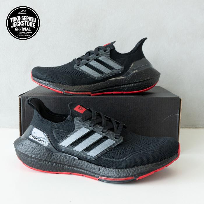 SEPATU PRIA UB 21 ARSENAL x 424 BLACK RED BASFBOOST art GV9716