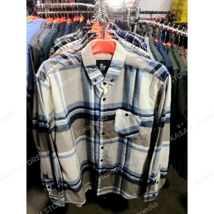KEMEJA FLANNEL LENGAN PANJANG F2D ISTR0  CREAM