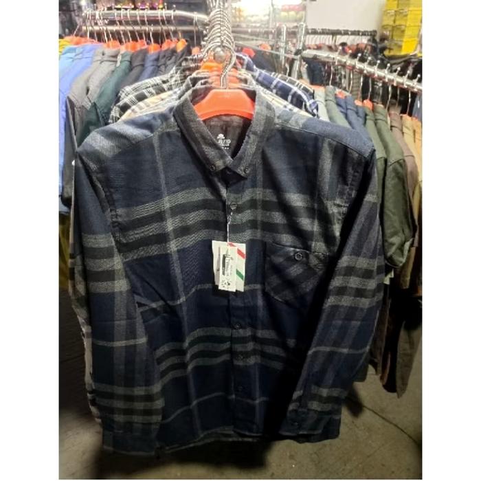 KEMEJA FLANNEL F2DISTR0 LENGAN PANJANG (NEVI)