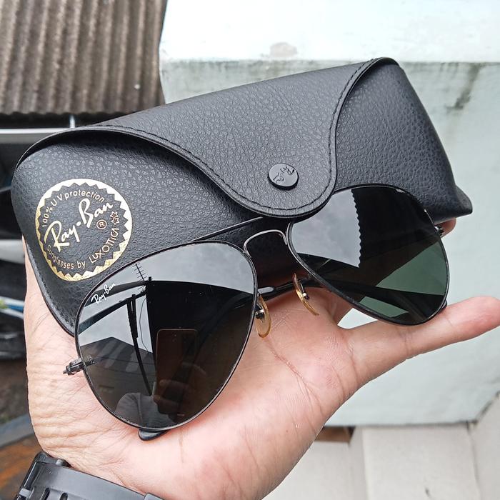 Rayban aviator B&L USA blackcrom.size 58-14