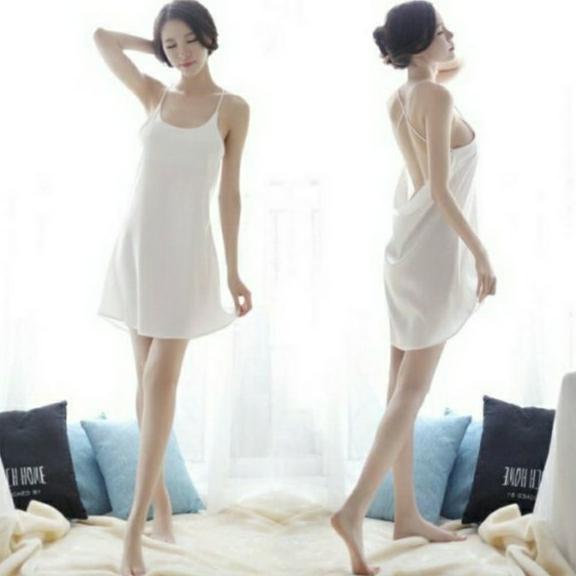 JS Lingerie satin sexy nyaman untuk tidur menambah gaya tarik sexual