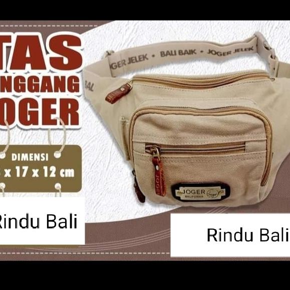 Tas Pinggang Canvas Joger Asli