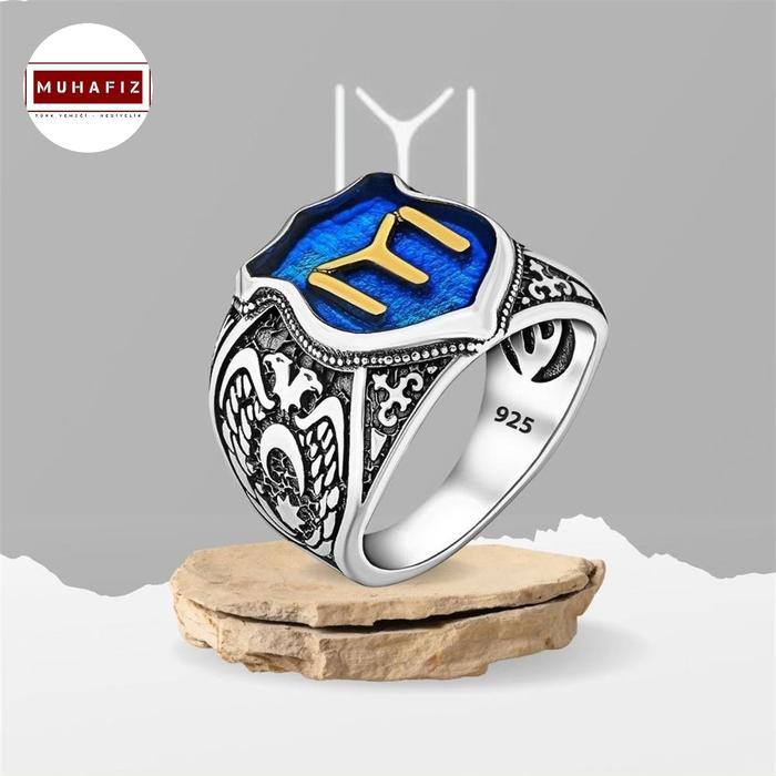 Cincin Perak Ottoman Turki Model Kayi Iyi Ertugrul Silver 925