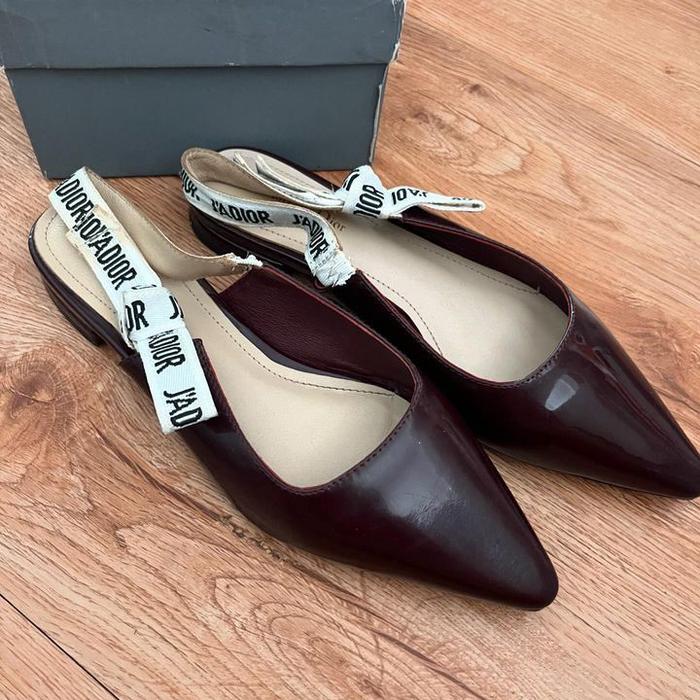 preloved - Dior mules burgundy