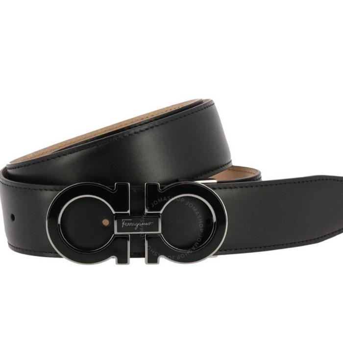 Salvatore Ferragamo Gancini Leather Belt Tali Pinggang Kulit Authentic Original