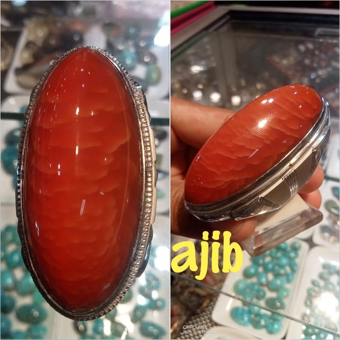 NATURAL BATU AKIK PANDAN MERAH BABON JOS ITEM KOLEKTOR 01