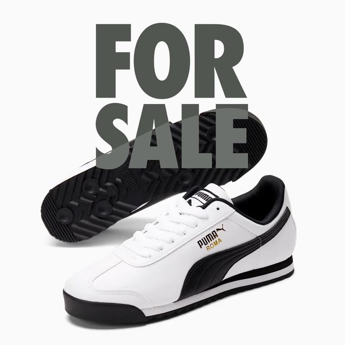 Puma Roma Basic White, US 9/42.5 BNIB, Authentic