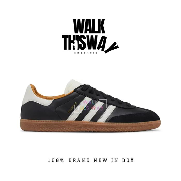 sepatu pria sneakers adidas samba og made in germany / sepatu adidas / sneakers pria / black white g