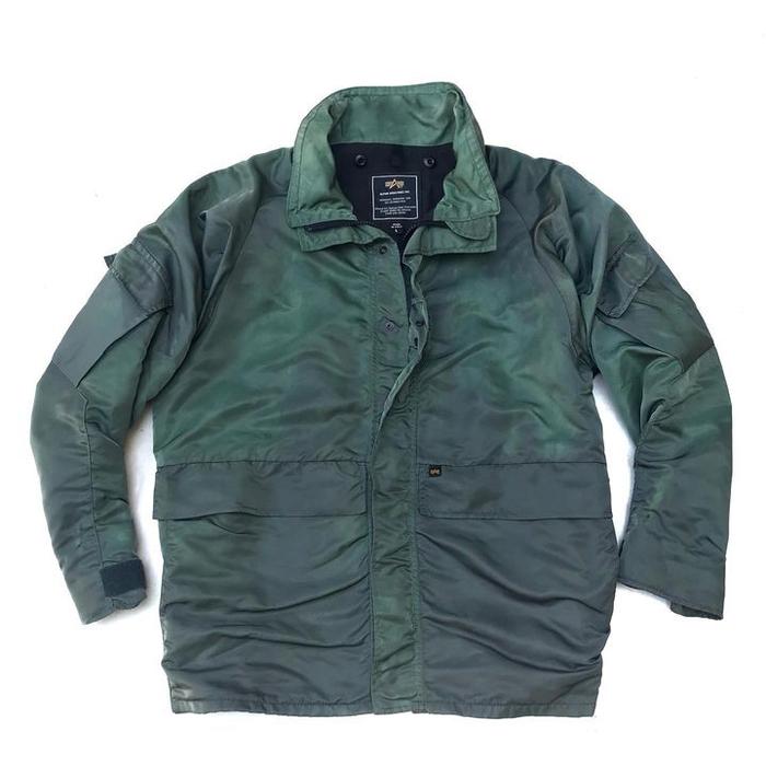 Vintage Alpha Industries Ecwcs Parka 2nd Generation Mark II NYLON Army Parka  Jacket  Zipper Ideal  