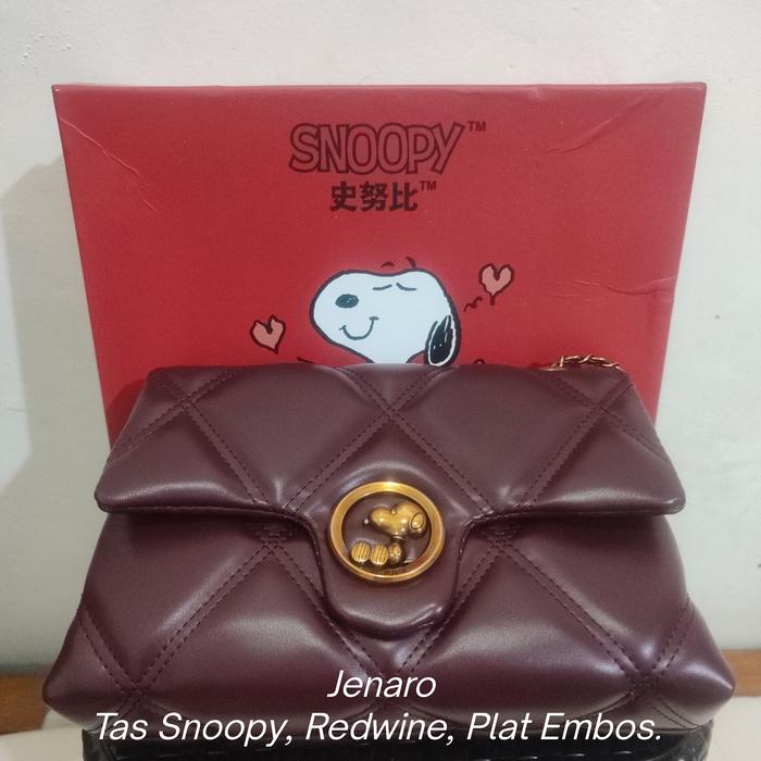 Tas Snoopy Original Redwine