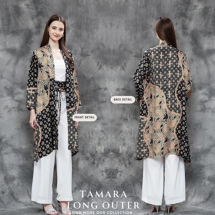 Outer Batik Outer Premium Outer Viscose Cardigan Batik Cardigan Hitam Outer Hitam