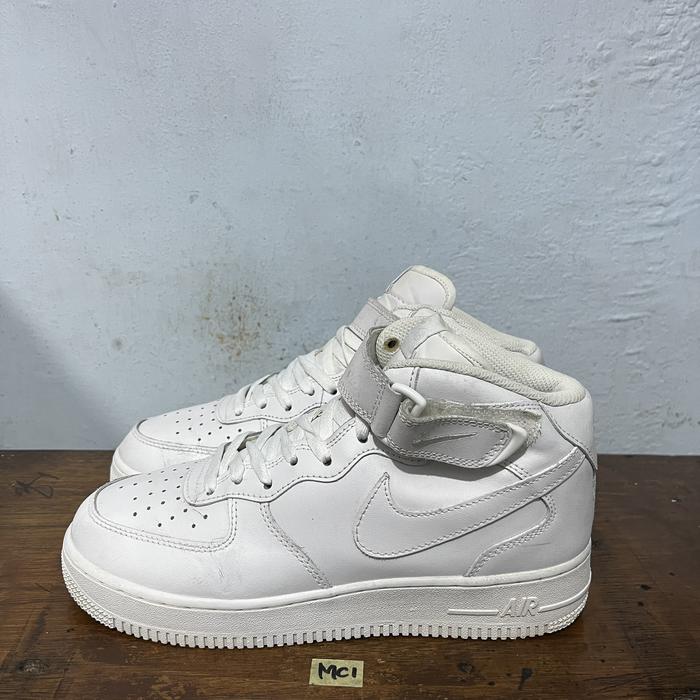 Sepatu second ori nike af1 mid fullwhite size 41