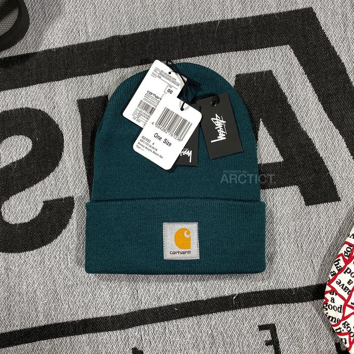 STUSSY X CARHARTT WIP ACRYLIC WATCH BEANIE HAT - TEAL | KUPLUK STUSSY