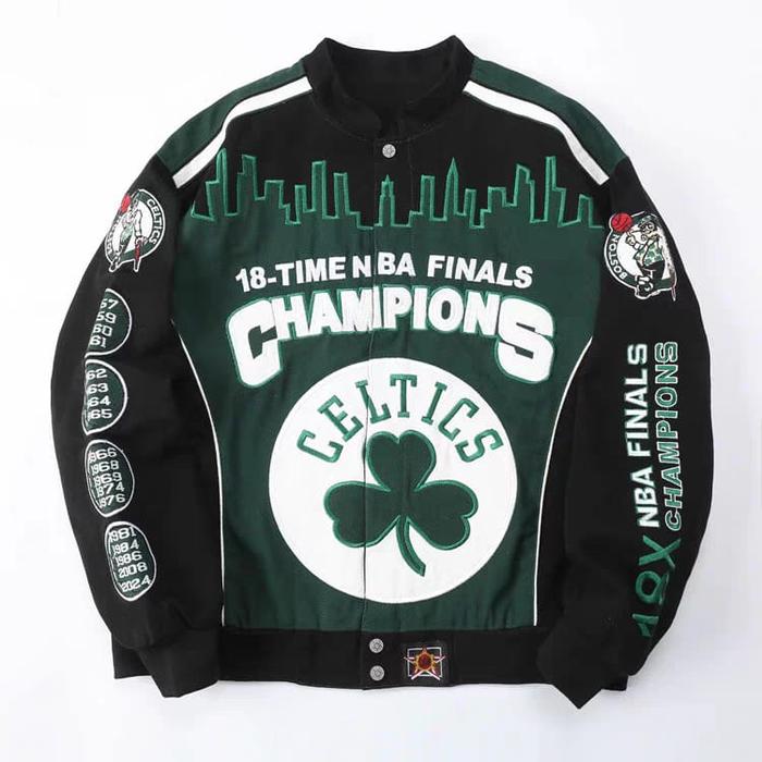 Jaket Varsity Twill Varsity Vintage Boston Celtics Final Import High Quality