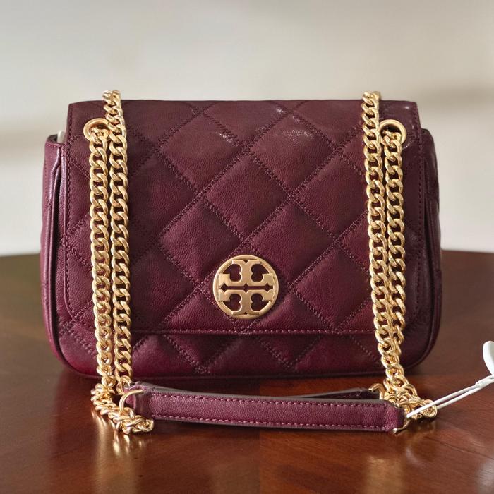 TB WILLA SHOULDER BAG SCARLET