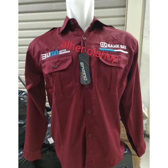 lengan Panjang Kemeja Bank BRI baju Bank BRI seragam bank BRI Pdh Bank BRI baju kerja bank BRI kemej