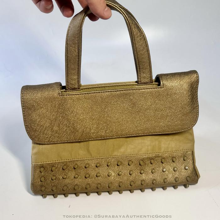 Kwani Stud Tote Bag - Cream - 100% Original asli KOREA