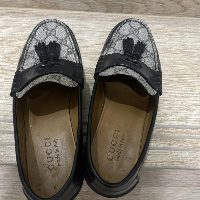 sepatu pantofel pria, sepatu Gucci, nomor 40
