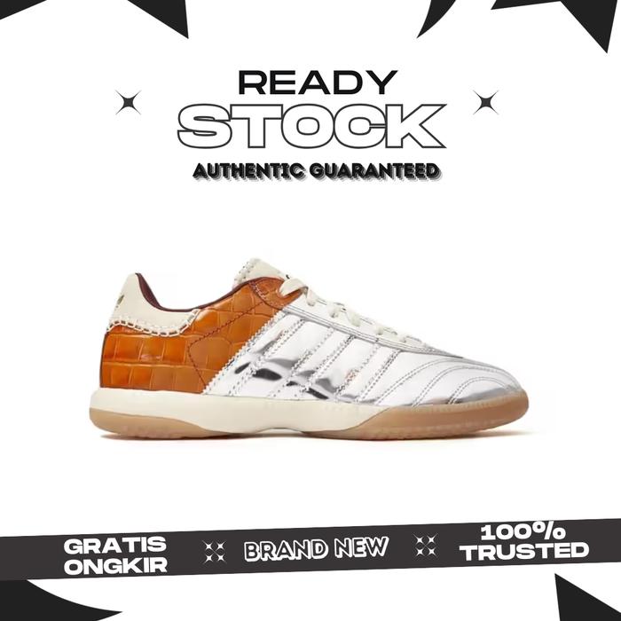 Wales Bonner X Adidas Originals Samba Luxe Croc Leather Silver Metallic
