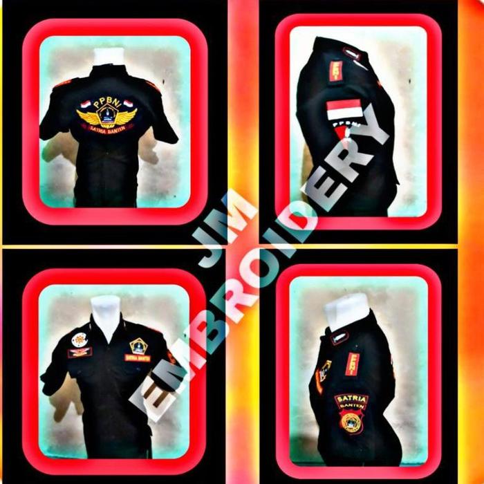 KEMEJA PPBNI SATRIA BANTEN BORDIR || SERAGAM PPBNI SATRIA BANTEN BORDIR || BAJU PPBNI SATRIA BANTEN 