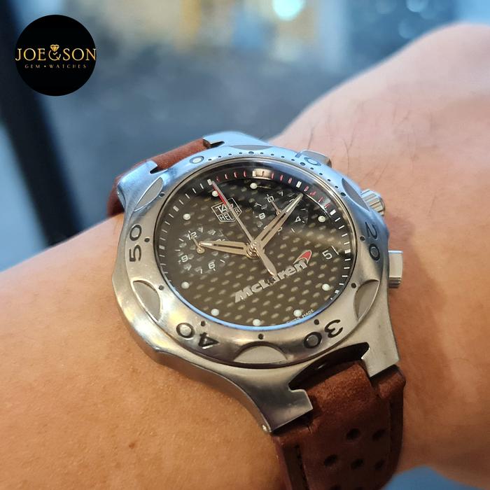 Tag Heuer Kirium McLaren Mercedes MP4 carbon fiber dial Titanium Ti5 Case chronograph Quartz limited