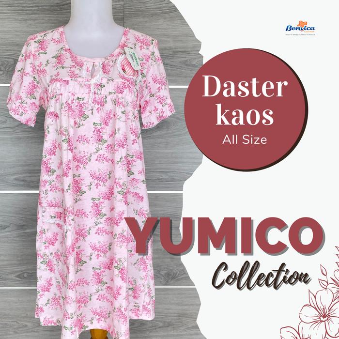 BAJU TIDUR DASTER DEWASA KAOS PREMIUM YUMICO ALL SIZE