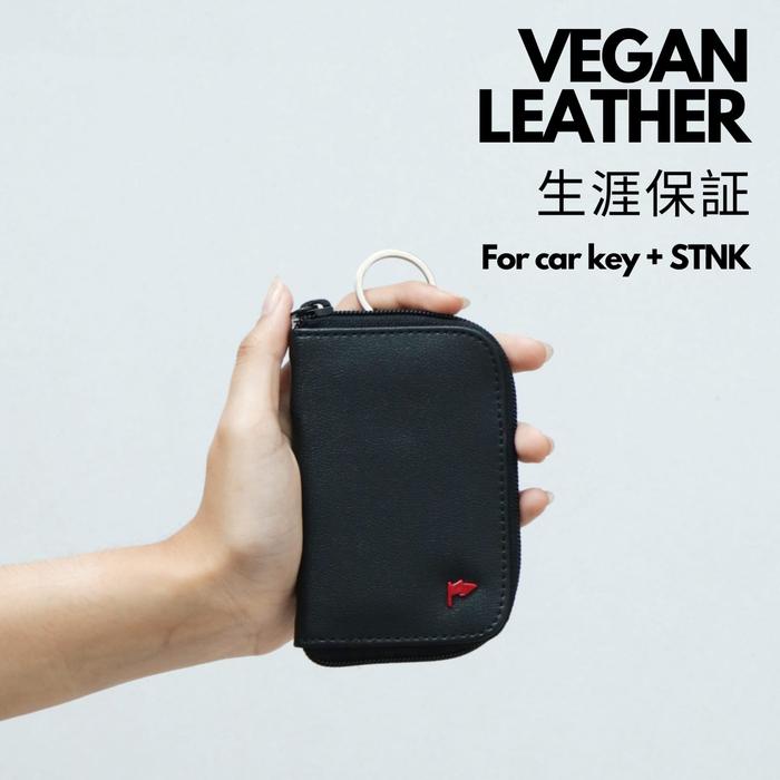 TFG Toyoda Vegan Leather Key Chain Dompet Kartu Gantungan Kunci Motor Mobil Unisex