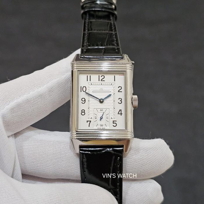Jam Tangan JLC Reverso Mono Arabic White Dial MGF