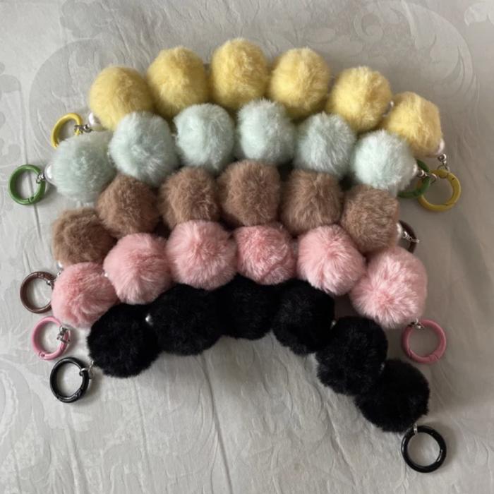 Strap Bulu | Phone Strap | Bag Strap | Bag Charm Bulu | Fluffy Bag Charm | Strap Lucu
