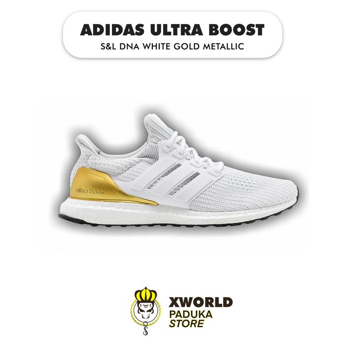 Adidas Ultra Boost 4.0 DNA White Gold Metallic - BNIB