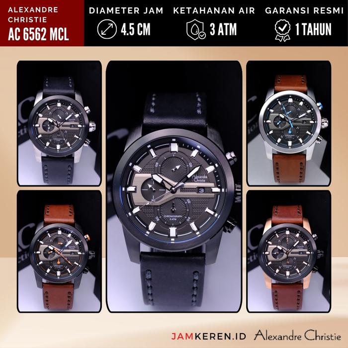 Jam Tangan Pria Alexandre Christie 6562 AC6562 AC 6562 MC Original