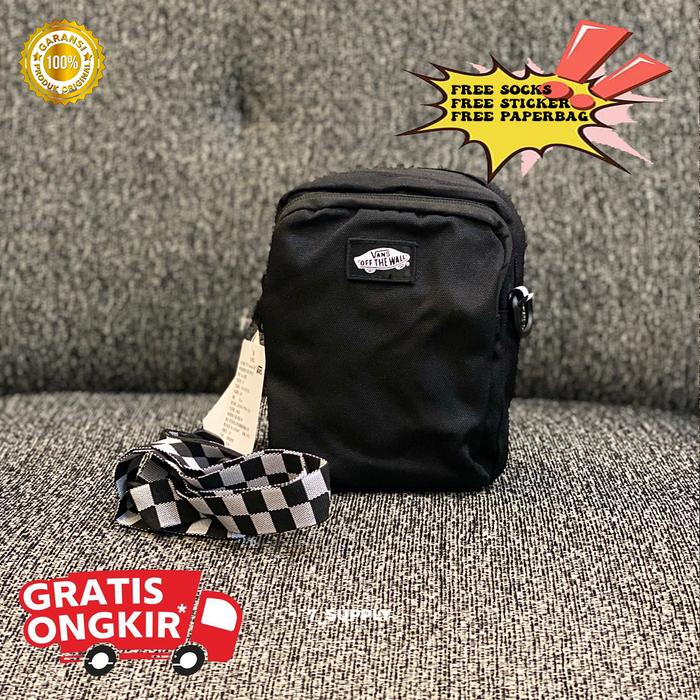 SHOULDERBAG VANS GOGETTER BLACK | SLINGBAG VANS | TAS SELEMPANG | TAS VANS