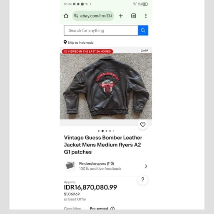 vintage guess bomber leather jacket motor flyer jaket jadul vintage antik lawas kuno rare langka kla