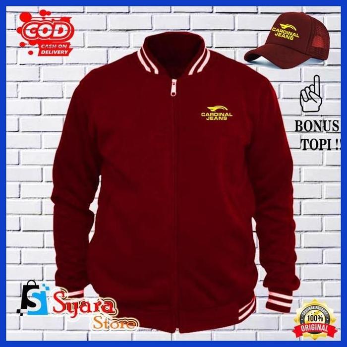 Syara Store / Bonus Topi.. Jaket Varsity Baseball Jeans Kuning/ Jaket Distro Varsity / Jaket Basebal
